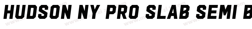 Hudson NY Pro Slab Semi Bold Itl字体转换